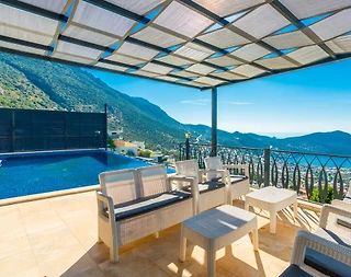 Kaş Kalkan'da Deniz Manzaralı, Özel Havuzlu, Konforlu Villa - 4