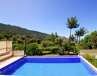 Kaş İslamlar'da Taş ve Ahşap Mimarili, Özel Havuzlu, 4 Kişilik Villa - 3