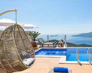 Kalkan Kördere'de Mükemmel Manzaralı, Özel Havuzlu, Oyun Odalı Villa - 1