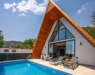 Kaş İslamlar'da Enfes Doğa Manzaralı, Özel Havuzlu, Balayı Villası - 1