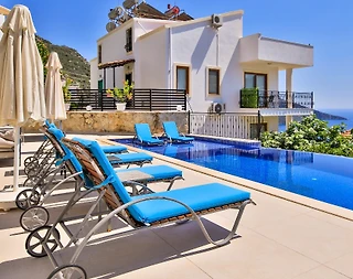 Kaş Kalkan'da Denize Yürüme Mesafesinde, Özel Havuzlu, Jakuzili Villa - 4