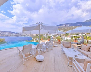 Kaş Kalkan'da Muhteşem Deniz Manzaralı, Özel Havuzlu, Geniş Villa - 5