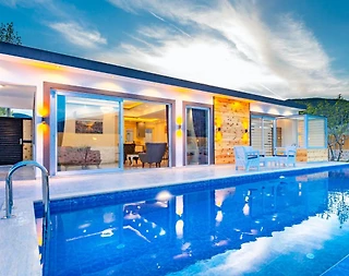 Kaş Sarıbelen'de Muhteşem Doğa İçerisinde, Özel Havuzlu, Kiralık Villa - 3