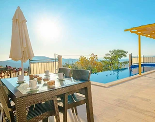 Kaş İslamlar'da Otantik Tasarımlı,  Özel Havuzlu, 4 Kişilik, Taş Villa - 3