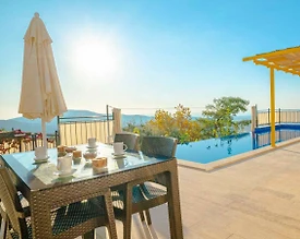 Kaş İslamlar'da Otantik Tasarımlı, Özel Havuzlu, 4 Kişilik, Taş Villa - 3
