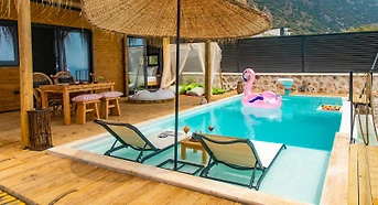 Tiny House with Private Pool and Stunning Sea Views in Kas Kalkan