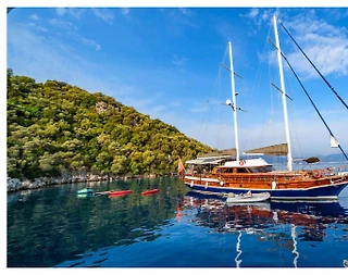 Muğla Fethiye'nin Masmavi Sularında, 10 Kişilik, Lüks Gulet - 3