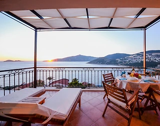 Kaş Kalkan'da Denize Yürüme Mesafesinde, Ortak Havuzlu, Kiralık Suit - 4