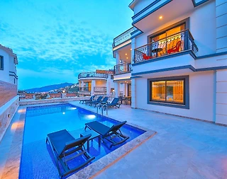 Kaş Kalkan'da Deniz Manzaralı, Özel Havuzlu, Jakuzili, Lüks Villa - 2