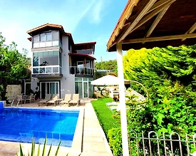 Kaş İslamlar'da Doğa Manzaralı, Özel Havuzlu, Modern Villa - 2