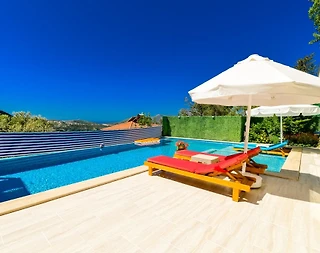 Kaş İslamlar'da Doğa İle İç İçe, Özel Havuzlu, Jakuzili Villa - 4