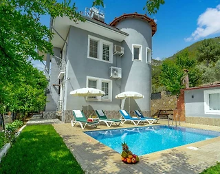 Muğla Fethiye'de Doğa Manzaralı, Özel Havuzlu, Geniş Bahçeli Villa - 4