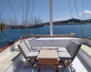 Bodrum'da Masmavi Sularda, Modern Dizayna Sahip, 8 Kişilik Gulet - 5