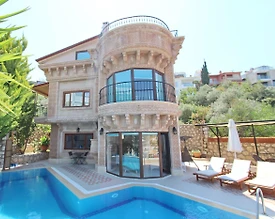 Kaş Kalkan'da Eşsiz Deniz Manzaralı, Özel Havuzlu, 3+1 Villa - 2