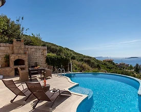 Kaş Andifli'de Deniz Manzaralı, Özel Havuzlu, 6 Kişilik Kiralık Villa - 3