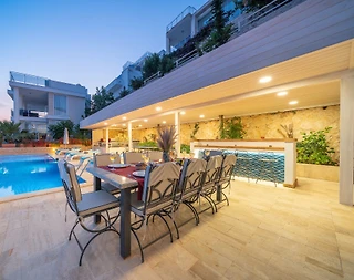 Kaş Kalkan'da Eşsiz Deniz Manzaralı, Özel Havuzlu, Jakuzili Villa - 3