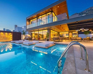 Kaş Kalkan'da Deniz Manzaralı, Hamam ve Saunalı, Ultra Lüks Villa - 4