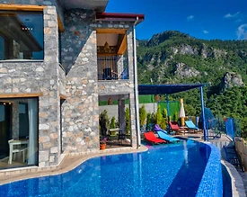 Fethiye Karaağaç'ta Deniz ve Doğa Manzaralı, Özel Havuzlu, Lüks Villa - 2