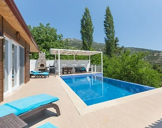 Kaş İslamlar'da Keyif Dolu Doğada, Özel Havuzlu, Kiralık Villa - 1