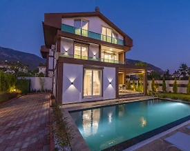 Fethiye Ölüdeniz'de Modern Mimarili, Özel Havuzlu, Kiralık Villa - 3