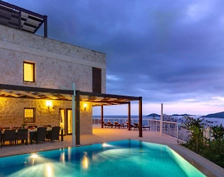 Kaş Kalkan'da İhtişamlı Deniz Manzaralı, Özel Havuzlu, Keyifli Villa - 2