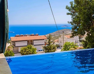 Kalkan Akbel'de Deniz Manzaralı, Özel Havuzlu, Kiralık Balayı Villası - 2