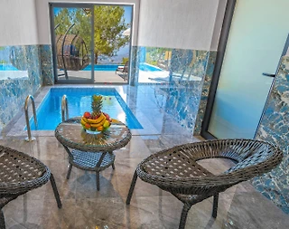 Kaş İslamlar'da Harika Doğa İçerisinde, Kapalı Havuzlu, Jakuzili Villa - 3