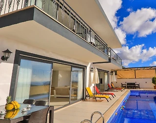 Kaş Bezirgan'da Deniz Manzaralı, Özel Havuzlu, 2+1 Villa - 4