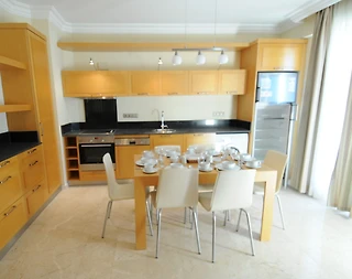 Alanya'da Tesis İçerisinde, Ücretsiz Aqua Parklı, Lüks 3+1 Tatil Evi - 5