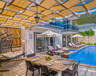 Kaş İslamlar'da Geniş Ailelere Uygun, Özel Havuzlu, Ferah Villa - 3