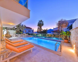  Kaş Kalkan'da Enfes Deniz Manzaralı, Özel Havuzlu, Ferah Villa - 3