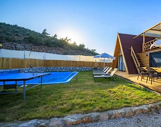 Kaş Yeşilköy'de Balayı Çiftlerine Uygun, Özel Havuzlu, Kiralık Villa - 4