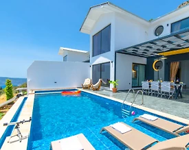 Kaş Bezirgan'da Muhteşem Deniz Manzaralı, Özel Havuzlu, Huzurlu Villa - 3