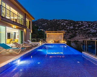 Kaş İslamlar'da Doğayla İç İçe, Sonsuzluk Havuzlu, Lüks Villa - 3