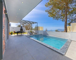 Kaş İslamlar'da Muhteşem Doğada, Özel Havuzlu, Şirin Balayı Villası - 5