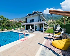 Fethiye Ölüdeniz'de Özel Havuzlu, Yerden Isıtmalı, Lüks Tatil Villası - 3