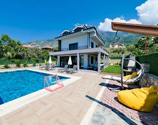Fethiye Ölüdeniz'de Özel Havuzlu, Yerden Isıtmalı, Lüks Tatil Villası - 3
