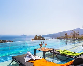 Kaş Kalkan'da Muhteşem Deniz Manzaralı, Sonsuzluk Havuzlu, Lüks Villa - 5