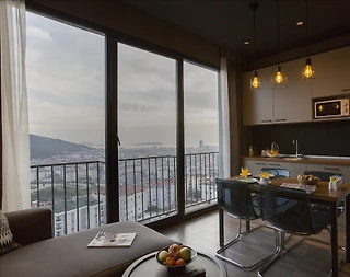 İstanbul Ataşehir'de Deniz Manzaralı, Modern Suit - 4