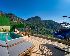 Fethiye Faralya'da Enfes Deniz Manzaralı, Özel Havuzlu, Lüks Villa - 3