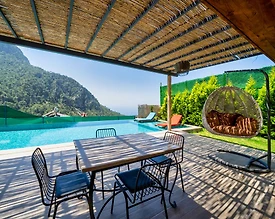 Fethiye Faralya'da Deniz ve Doğa Manzaralı, Özel Havuzlu, 2+1 Villa - 2