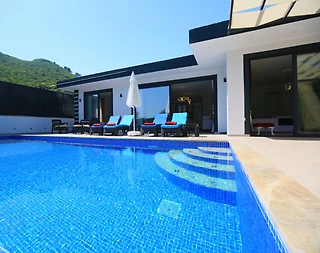 Kaş Sarıbelen'de Doğayla Baş Başa, Özel Havuzlu, Jakuzili Villa - 4