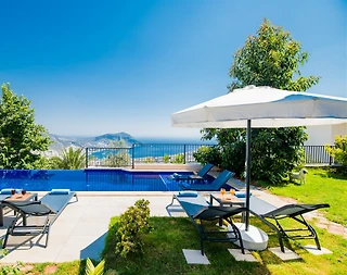 Kaş İslamlar'da Kalabalık Ailelere Uygun, Özel Havuzlu, 4+1 Villa - 5