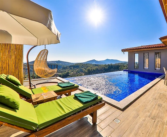 Kaş İslamlar'da Muhteşem Doğada, Kapalı Havuzlu, Modern Villa - 1