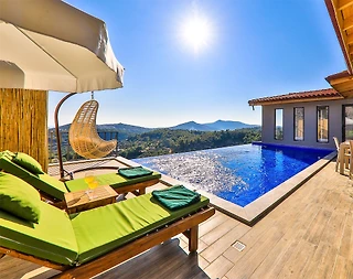 Kaş İslamlar'da Muhteşem Doğada, Kapalı Havuzlu, Modern Villa - 1