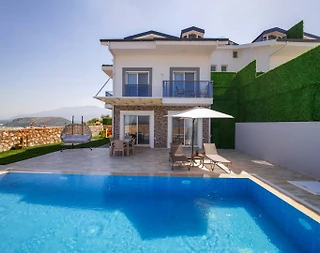 Seydikemer Kumluova'da Modern Tasarımlı, Özel Havuzlu, Jakuzili Villa - 4