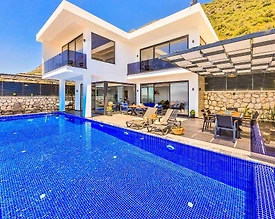 Kaş Bezirgan'da Muhteşem Deniz Manzaralı, Özel Havuzlu, Lüks Villa - 2