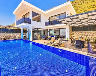 Kaş Bezirgan'da Muhteşem Deniz Manzaralı, Özel Havuzlu, Lüks Villa - 2