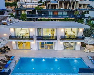 Kalkan Kördere'de Deniz Manzaralı, Özel Havuzlu, Lüks Villa - 4