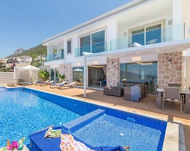 Kalkan Kördere'de Görülmeye Değer Manzaralı, Özel Havuzlu, Kiralık Villa - 3